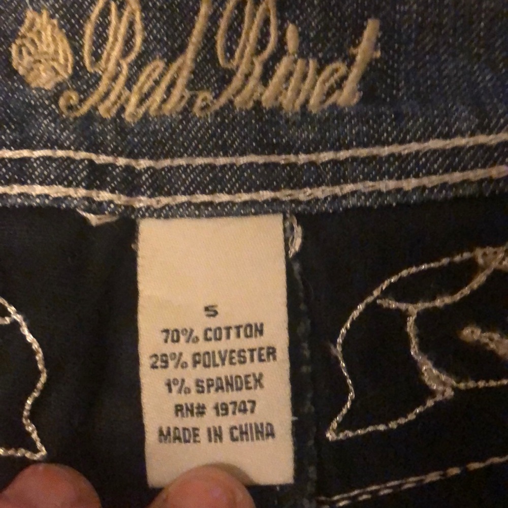 Red Rivet sparkle Jeans - Picture 7 of 8